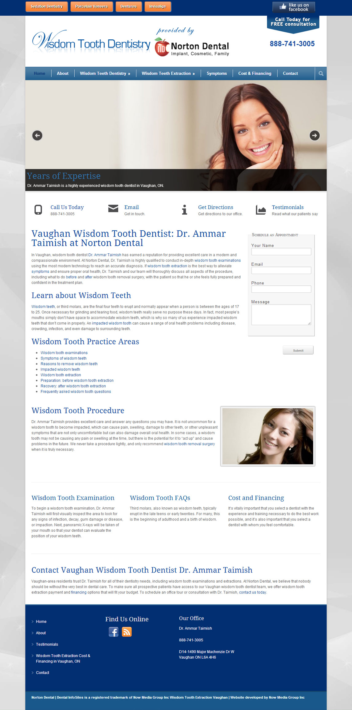Wisdom Tooth Extraction InfoSite by Now Media Group